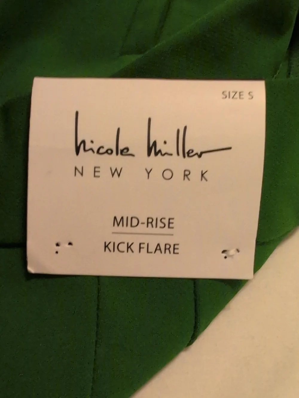 Nicole Miller New York Green Women's Slim Straight Dress Pants - Picture 4 of 4